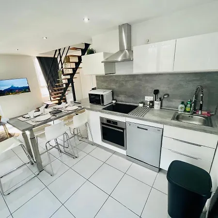 Superbe Duplex Design Neuf 2 Chambres, Climatise Tout Confort, Facile D,Acces Stationnement Gratuit Marseille Exterior photo